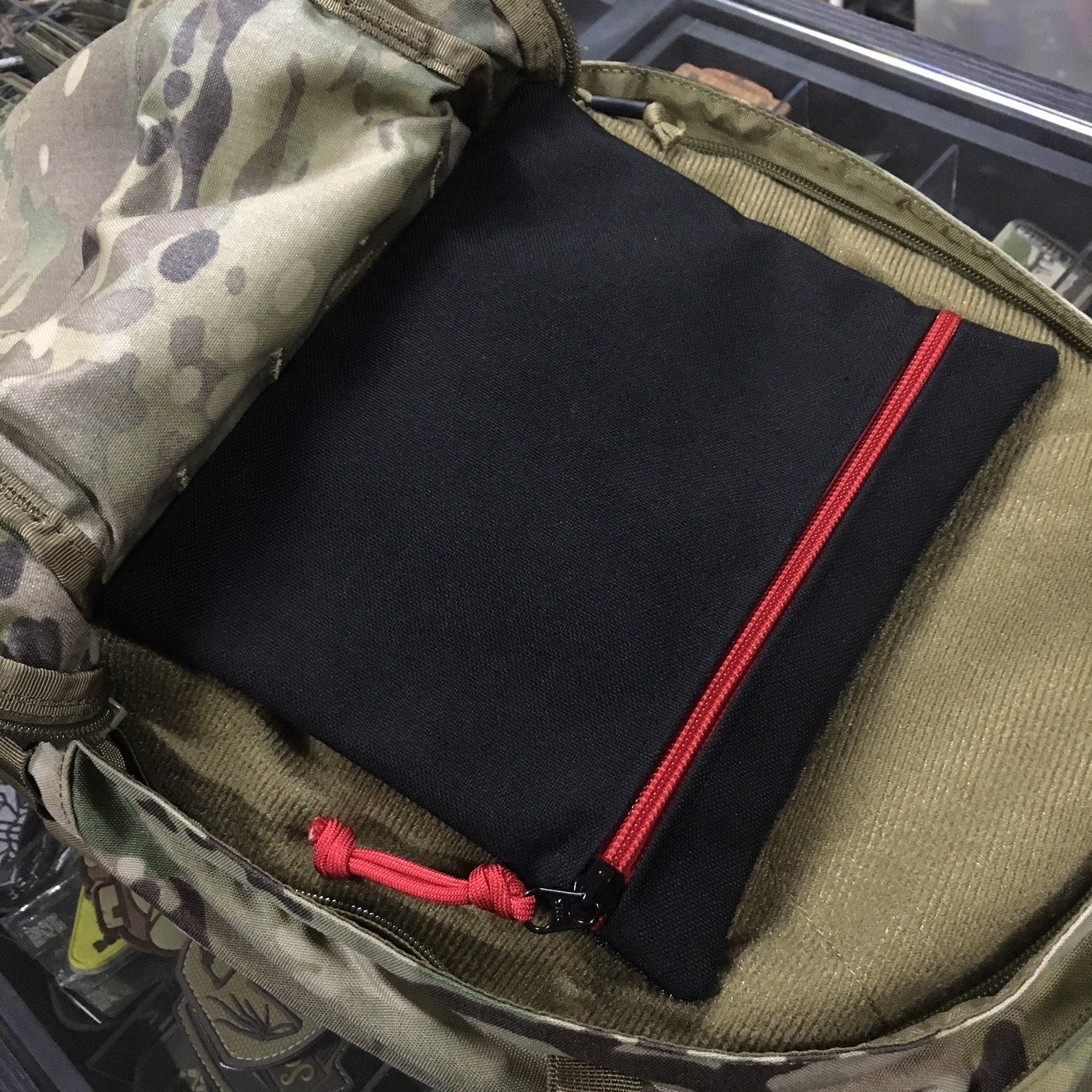 MIL-SPEC EDC POUCH HOOK SIDE VELCRO - 1000 DENIER CORDURA (COYOTE)