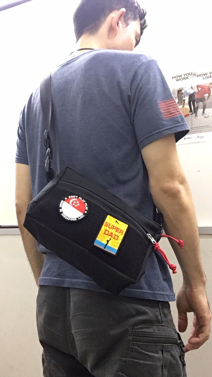 MIL-SPEC SHOULDER SLING BAG - 500 DENIER CORDURA (MULTICAM BLACK)