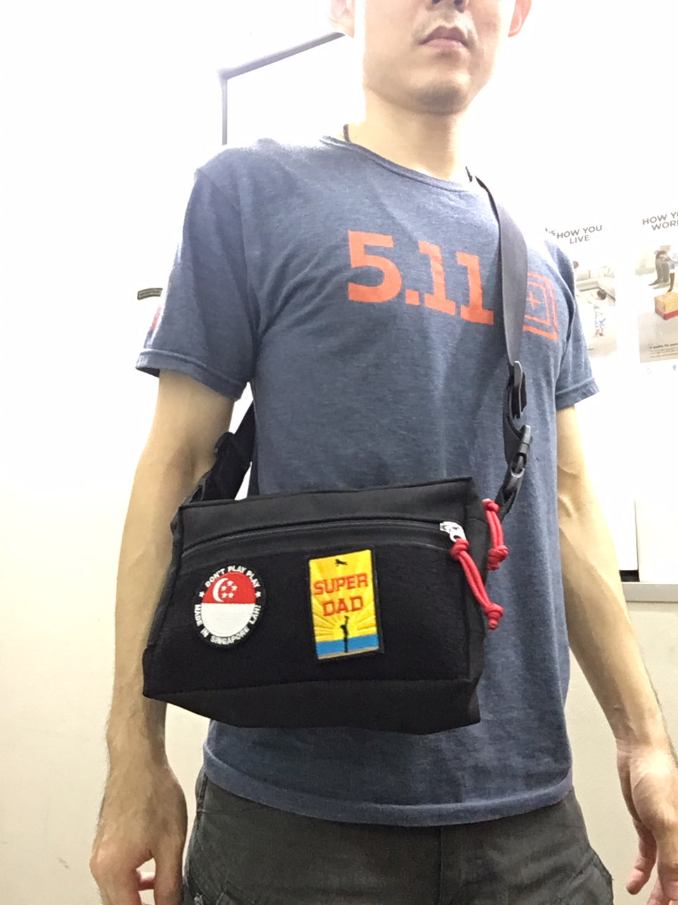 MIL-SPEC SHOULDER SLING BAG - 1000 DENIER CORDURA (U.S. WOODLAND DIGITAL)