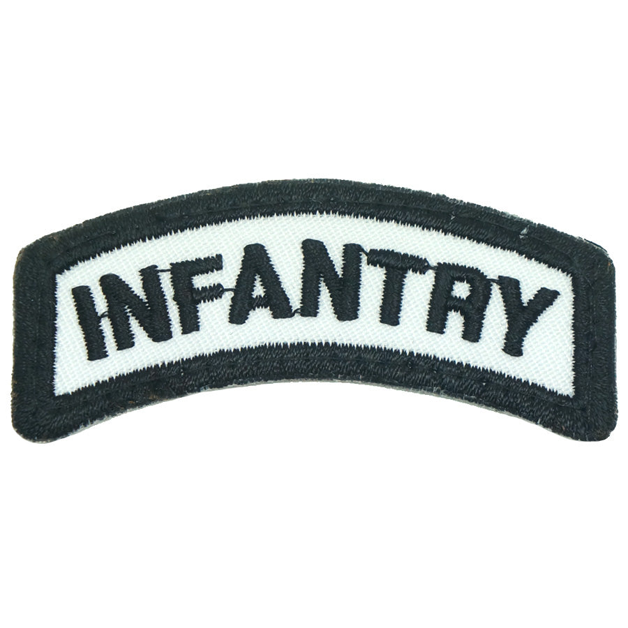 INFANTRY TAB - WHITE BLACK