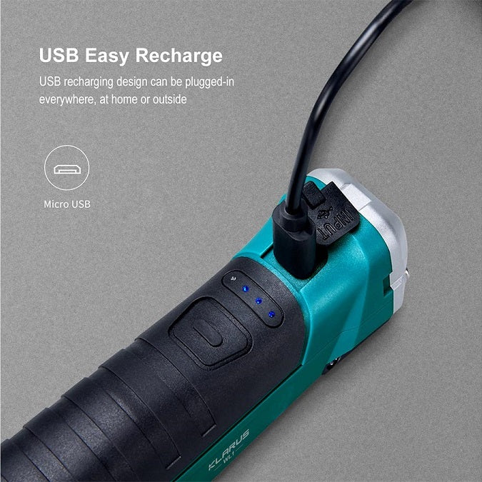 KLARUS WL1 WORK LIGHT - USES BUILT-IN 3.7V 2000MAH LI-ION BATTERY PACK - 550 LUMENS