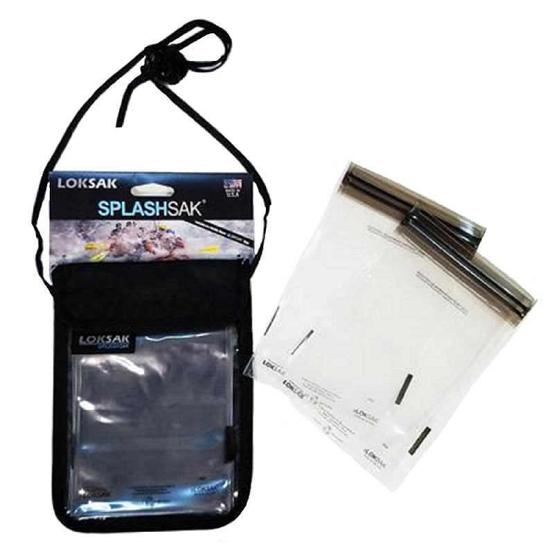 LOKSAK SPLASHSAK PHONE/PASSPORT BAG - BLACK