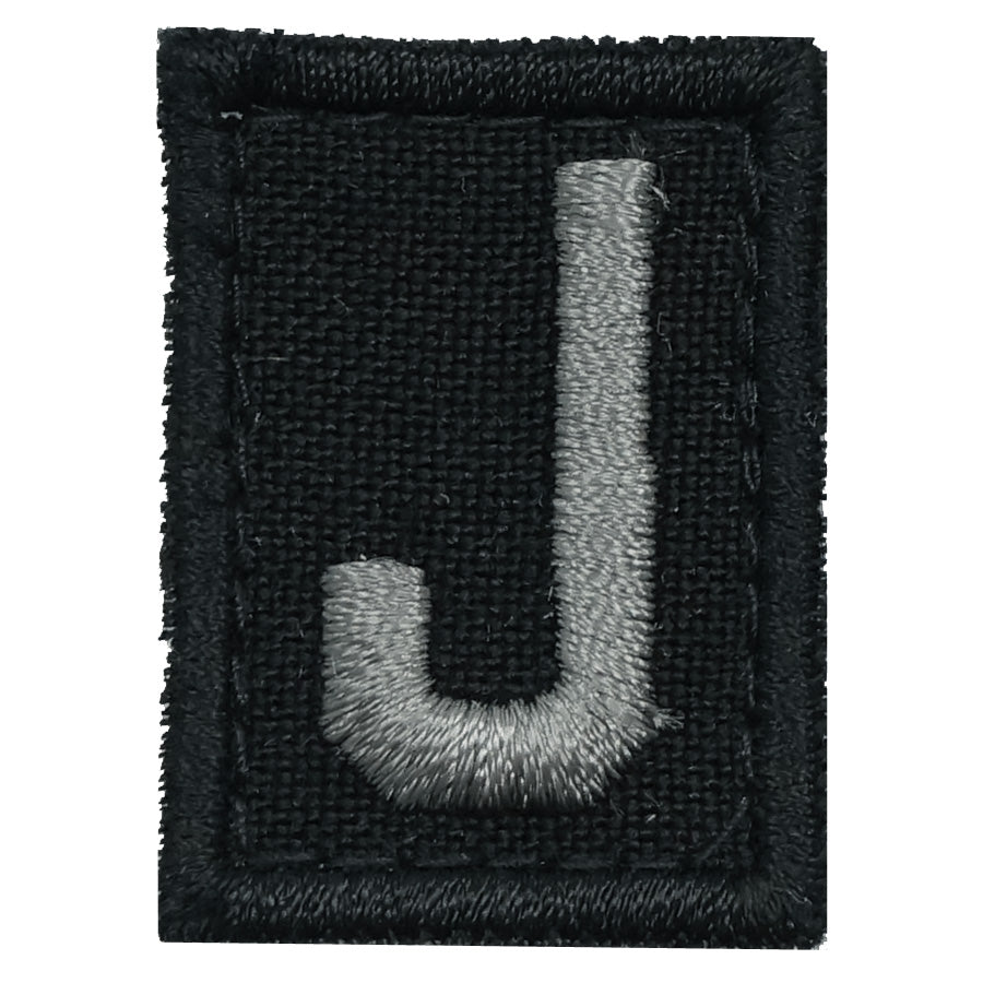 HGS LETTER J PATCH - BLACK FOLIAGE