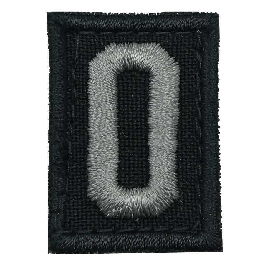 HGS LETTER O PATCH - BLACK FOLIAGE