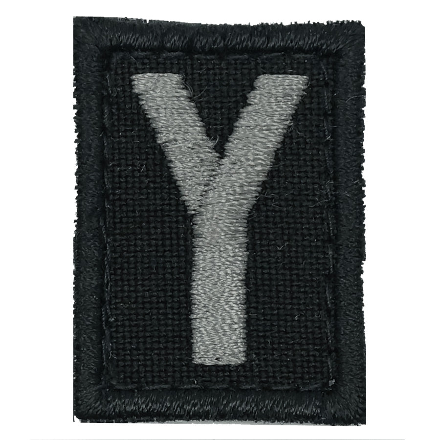 HGS LETTER Y PATCH - BLACK FOLIAGE