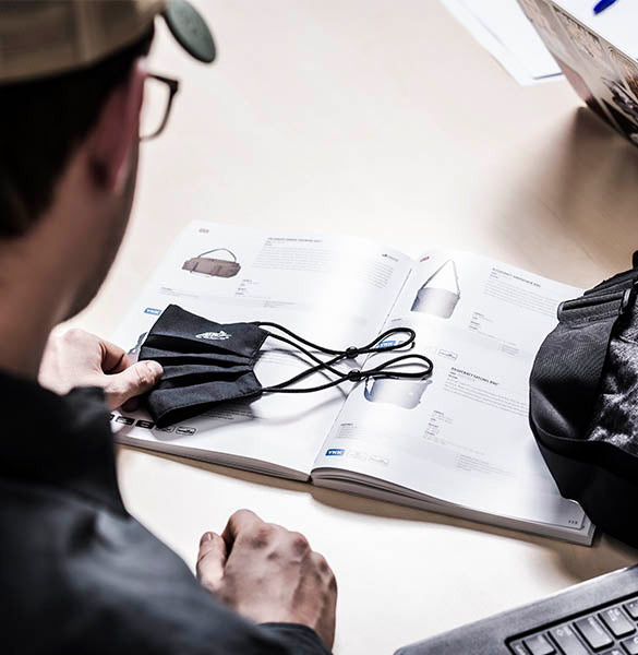 HELIKON-TEX REUSABLE FACE MASK SILVER IONS - BLACK