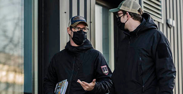 HELIKON-TEX REUSABLE FACE MASK SILVER IONS - BLACK