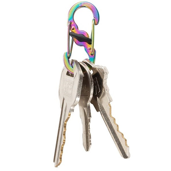 NITEIZE S-BINER MICROLOCK - STAINLESS STEEL DOUBLE-GATED 2-PACK - SPECTRUM