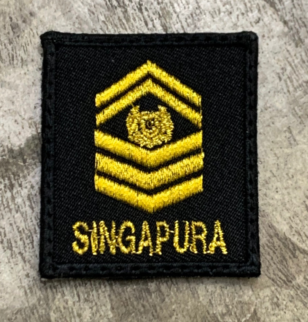 MINI SAF RANK PATCH - SSG (BLACK GOLD)