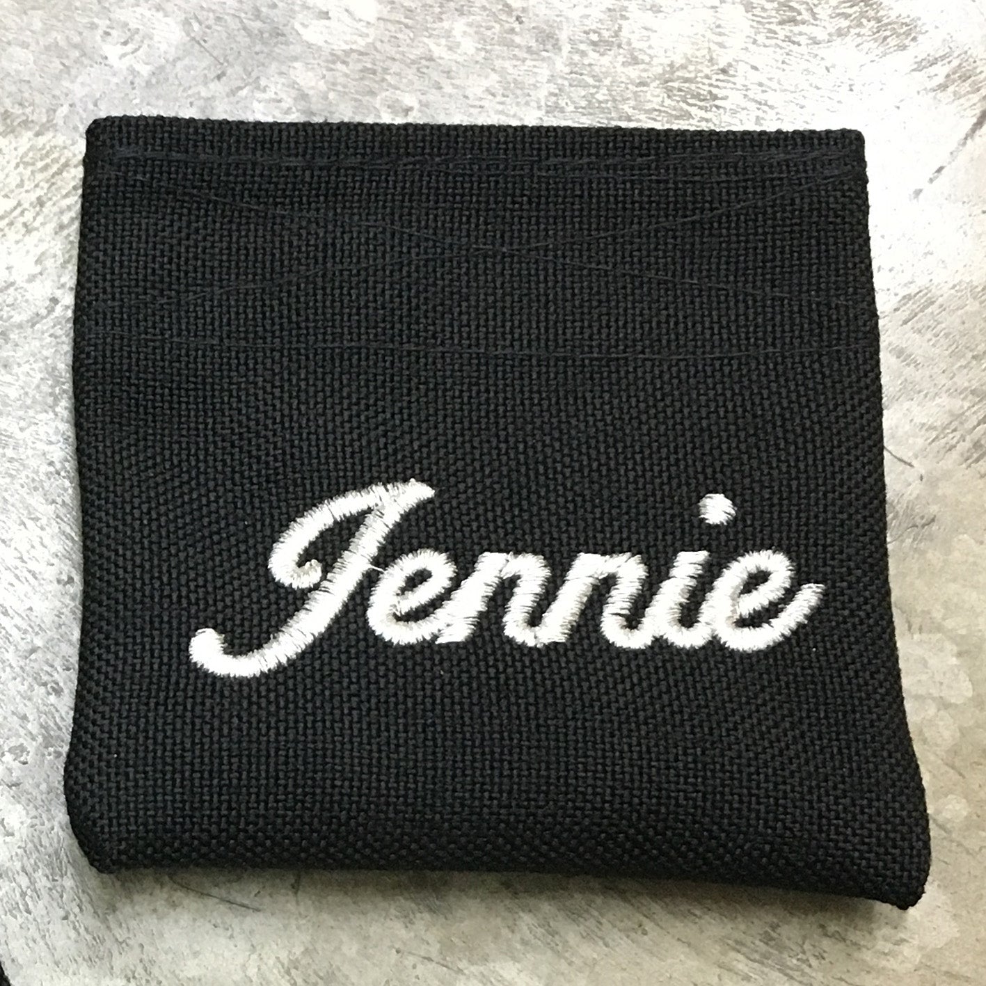 MIL-SPEC COIN PURSE WITH NAME - 1000 DENIER CORDURA (BLACK)