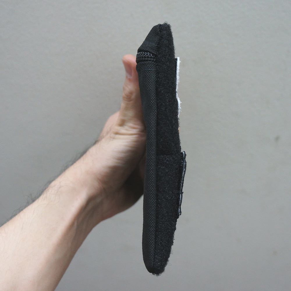 MIL-SPEC EDC POUCH LOOP SIDE VELCRO - SPLASH PROOF ZIPPER (ALL BLACK)