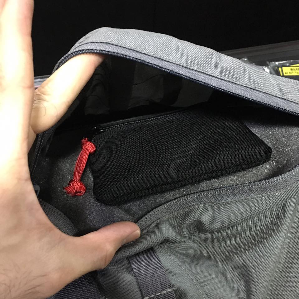 MIL-SPEC MINI EDC POUCH - HOOK SIDE VELCRO (STEEL GREY)