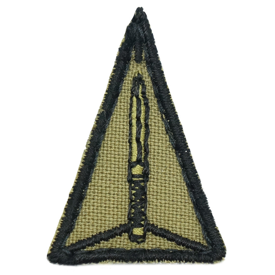 MINI ADF TRIANGULAR PATCH - 3.5CM (OLIVE GREEN)