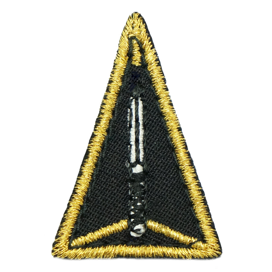 MINI ADF TRIANGULAR PATCH - 3.5CM (BLACK)
