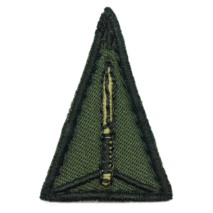 MINI ADF TRIANGULAR PATCH - 3.5CM (OD GREEN)
