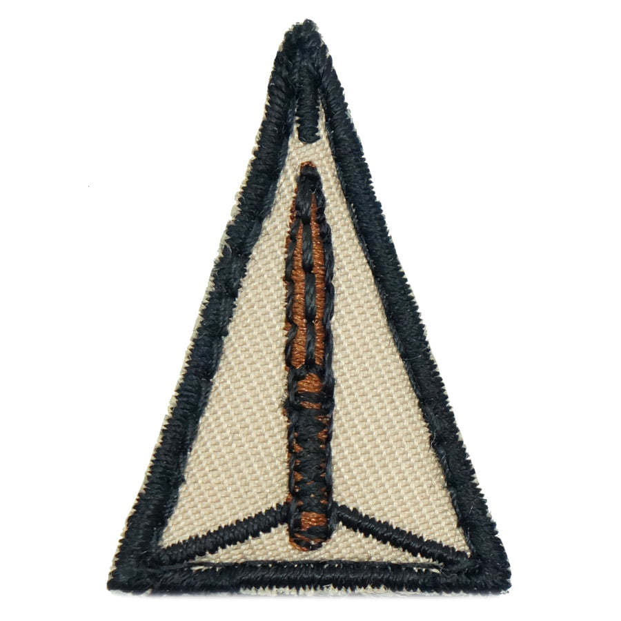 MINI ADF TRIANGULAR PATCH - 3.5CM (KHAKI)
