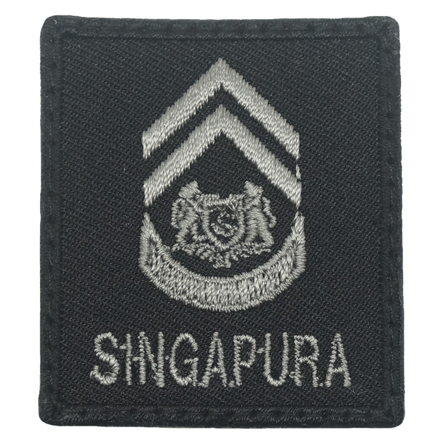MINI SAF RANK PATCH - 1WO (BLACK FOLIAGE)