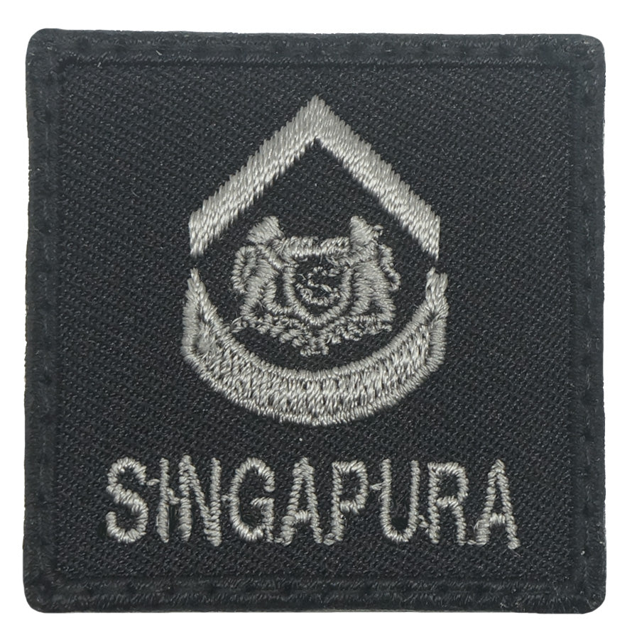 MINI SAF RANK PATCH - 2WO (BLACK FOLIAGE)