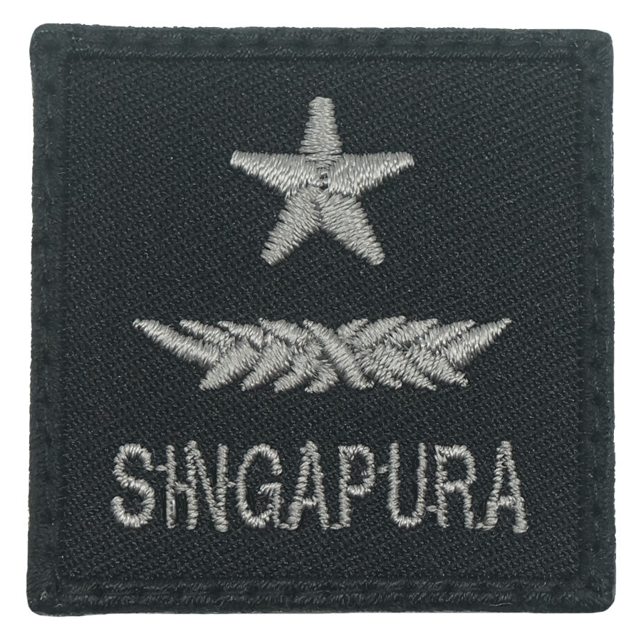 MINI SAF RANK PATCH - BG (BLACK FOLIAGE)