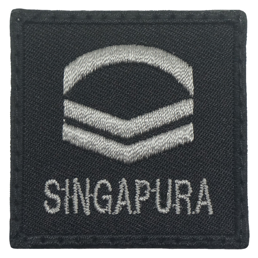 MINI SAF RANK PATCH - CPL (BLACK FOLIAGE)