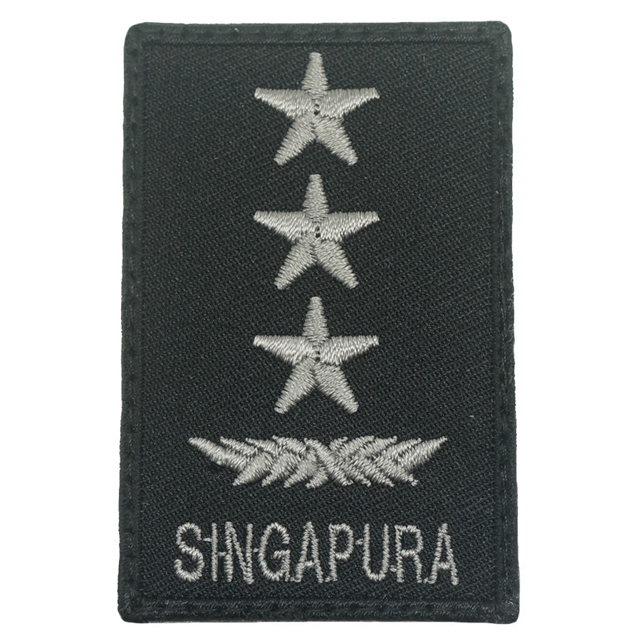 MINI SAF RANK PATCH - LG (BLACK FOLIAGE)
