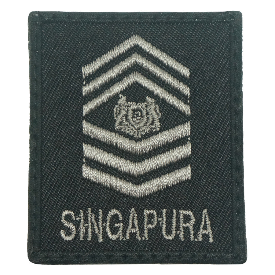 MINI SAF RANK PATCH - MSG (BLACK FOLIAGE)
