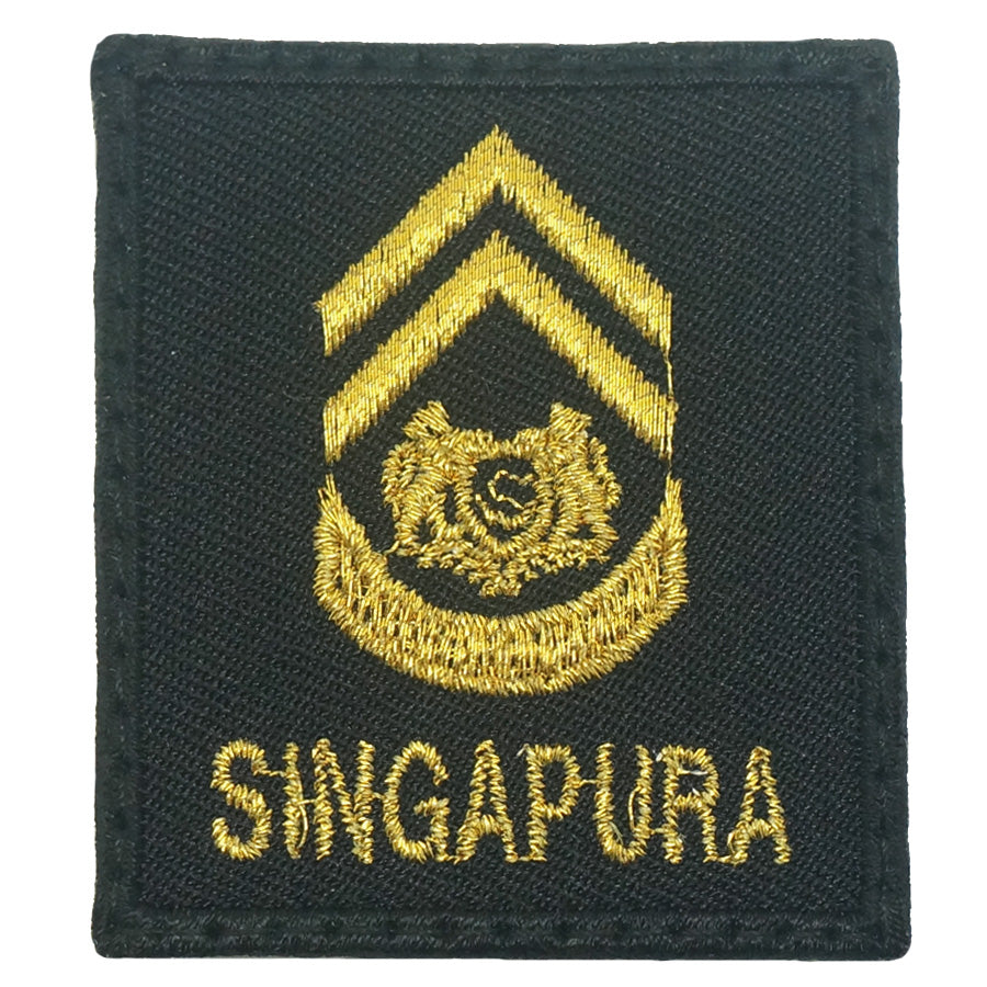 MINI SAF RANK PATCH - 1WO (BLACK GOLD)