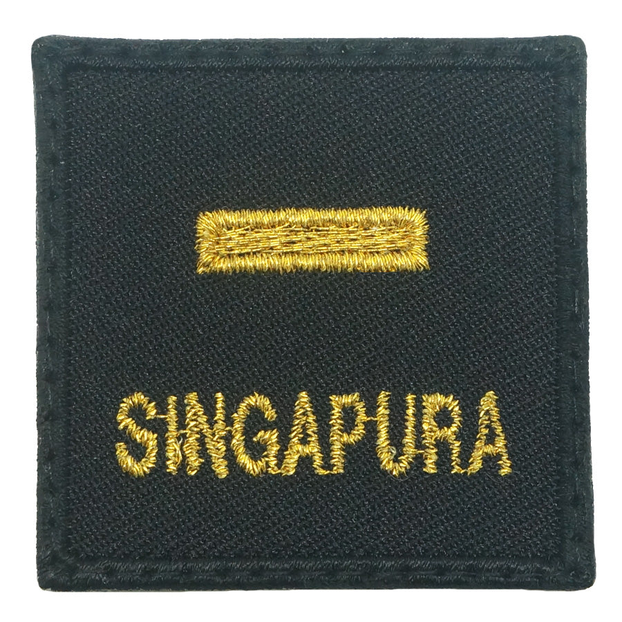 MINI SAF RANK PATCH - 2LT (BLACK GOLD)
