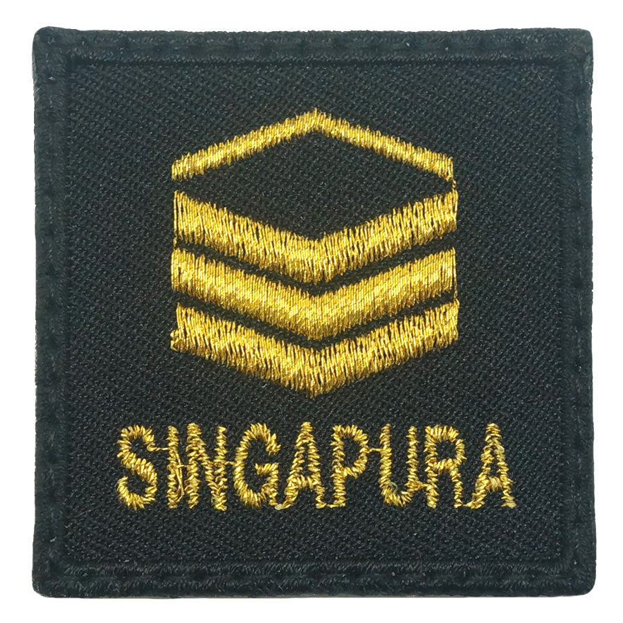 MINI SAF RANK PATCH - 2SG (BLACK GOLD)