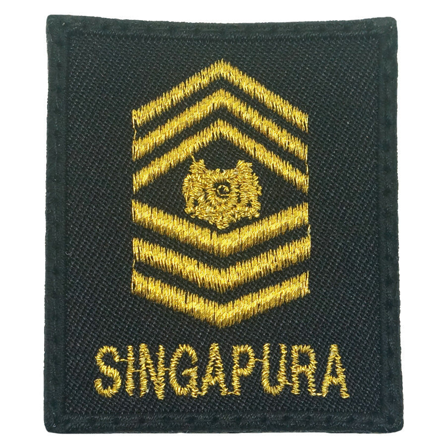MINI SAF RANK PATCH - MSG (BLACK GOLD)