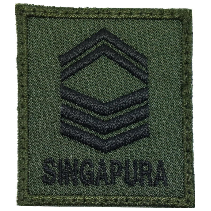 MINI SAF RANK PATCH - 1SG (OD GREEN)