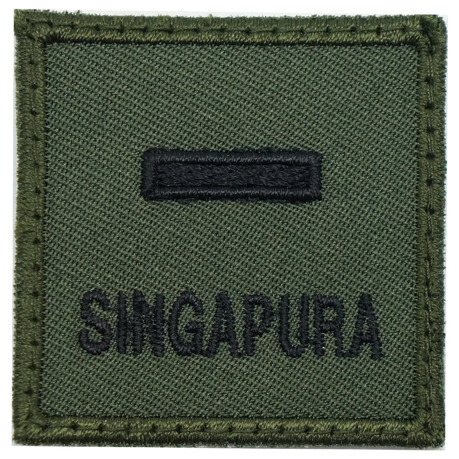 MINI SAF RANK PATCH - 2LT (OD GREEN)