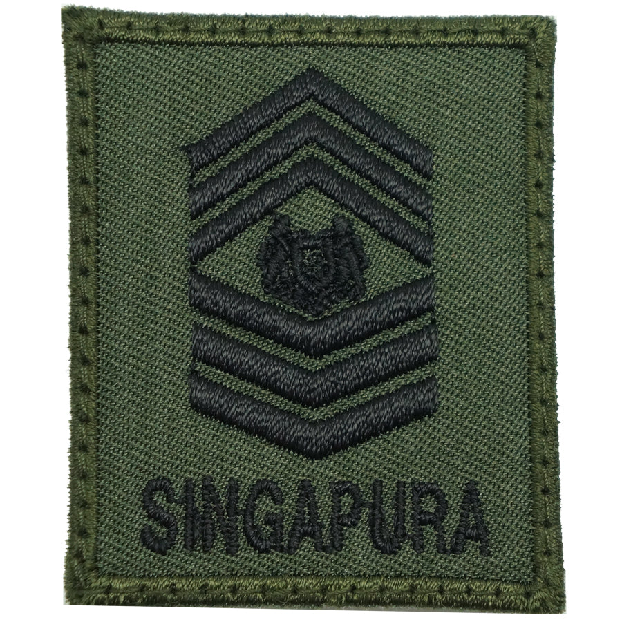 MINI SAF RANK PATCH - MSG (OD GREEN)