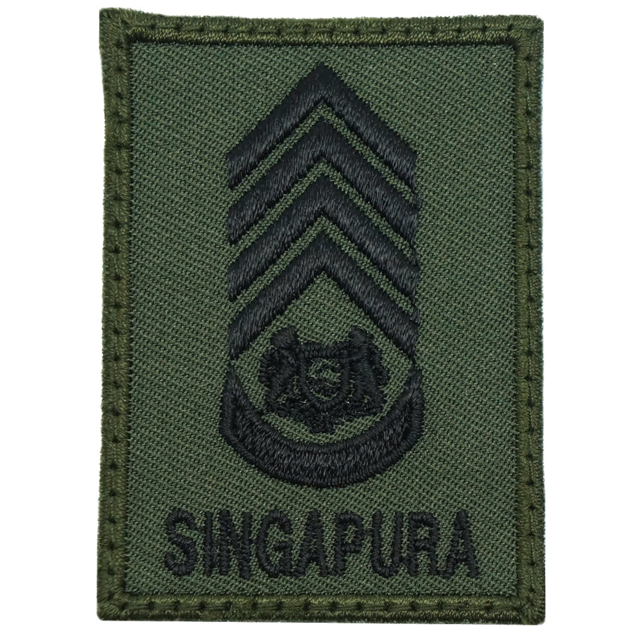 MINI SAF RANK PATCH - SWO (OD GREEN)