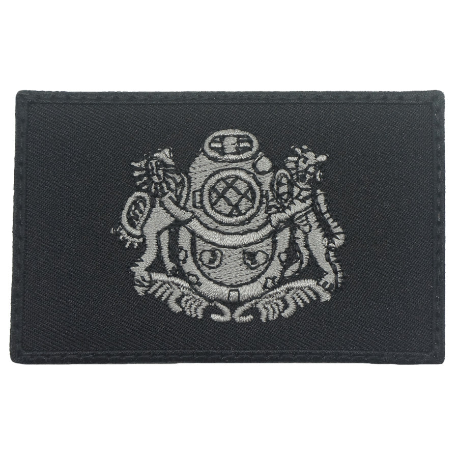 NDU PATCH 8CM X 5CM - BLACK FOLIAGE