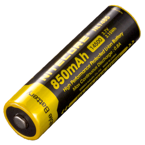 NITECORE NL1485 BATTERY 14500 - 850mAh (OLD STOCK CLEARANCE)