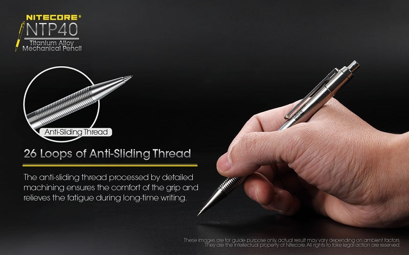 NITECORE NTP40 TITANIUM ALLOY MECHANICAL PENCIL