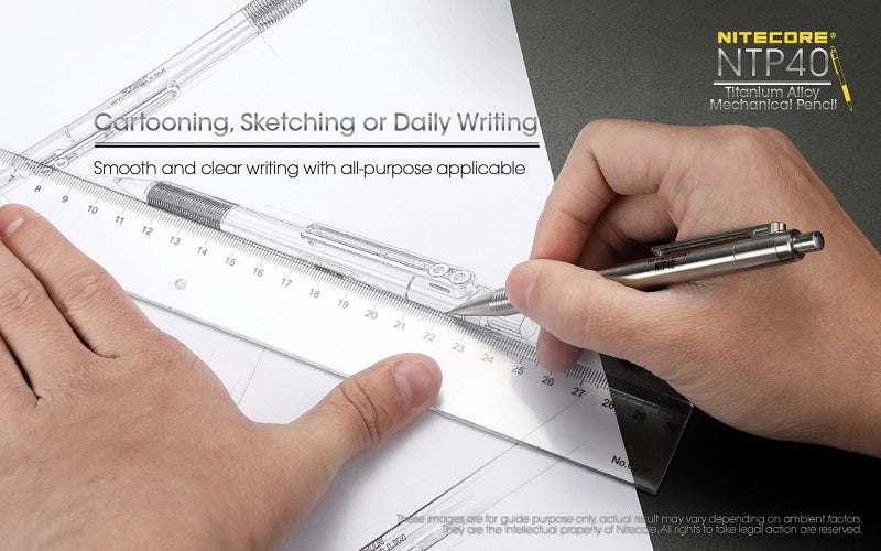 NITECORE NTP40 TITANIUM ALLOY MECHANICAL PENCIL