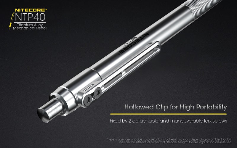 NITECORE NTP40 TITANIUM ALLOY MECHANICAL PENCIL