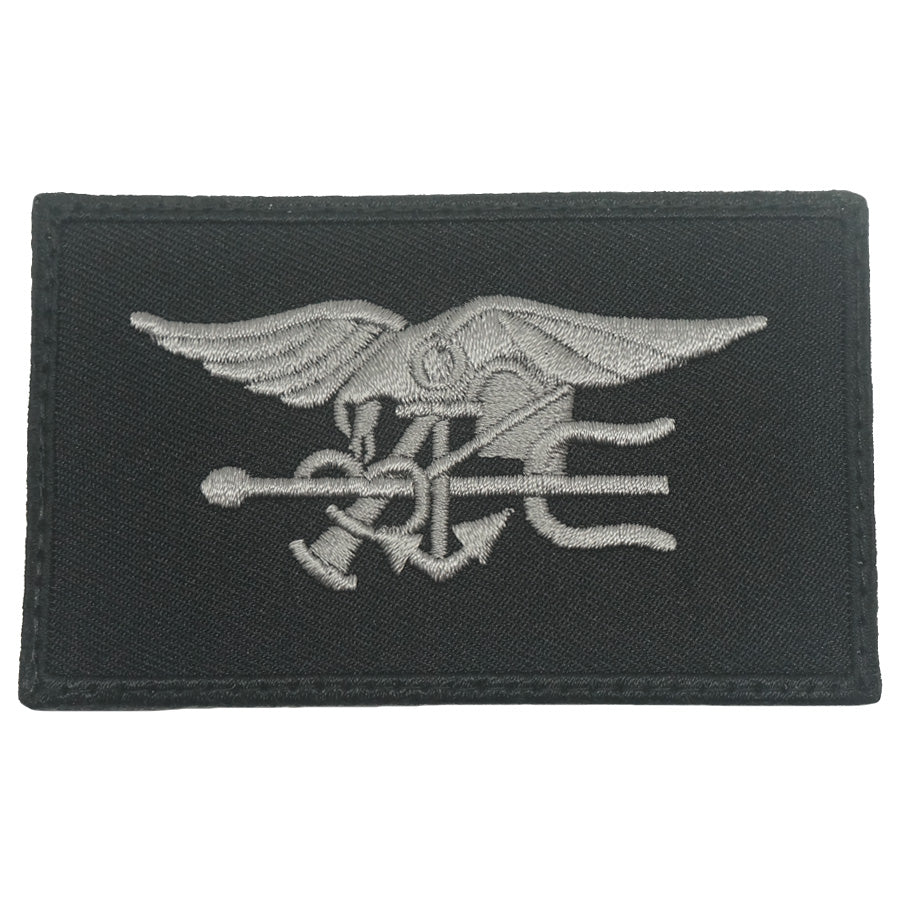 NAVY SEAL PATCH - BLACK FOLIAGE