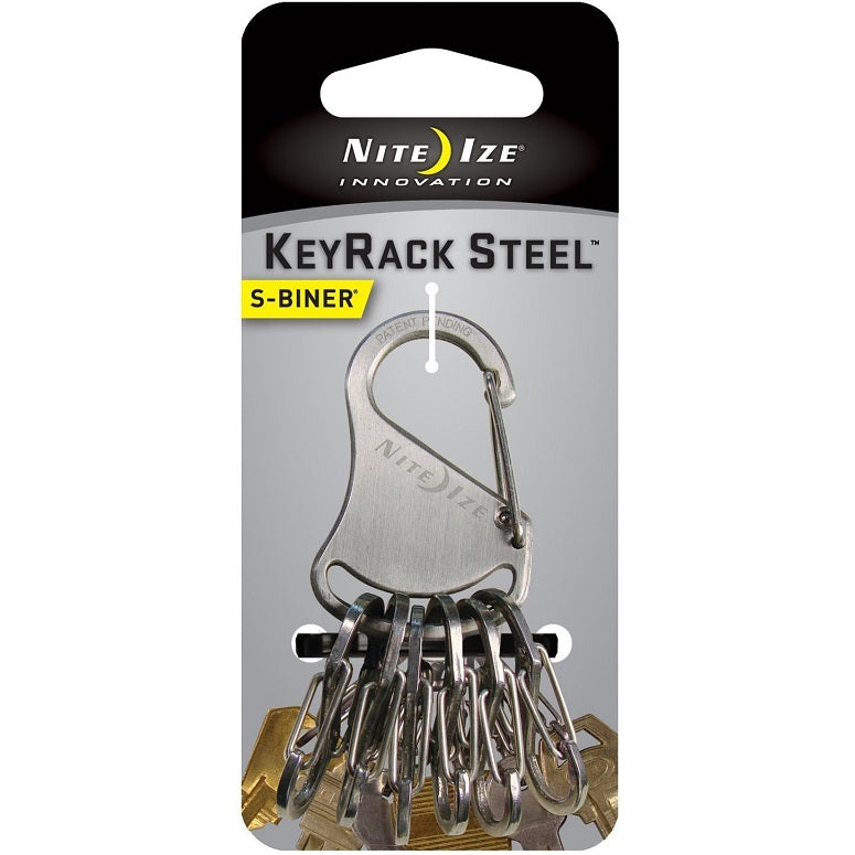 NITEIZE S-BINER KEYRACK STEEL - SILVER