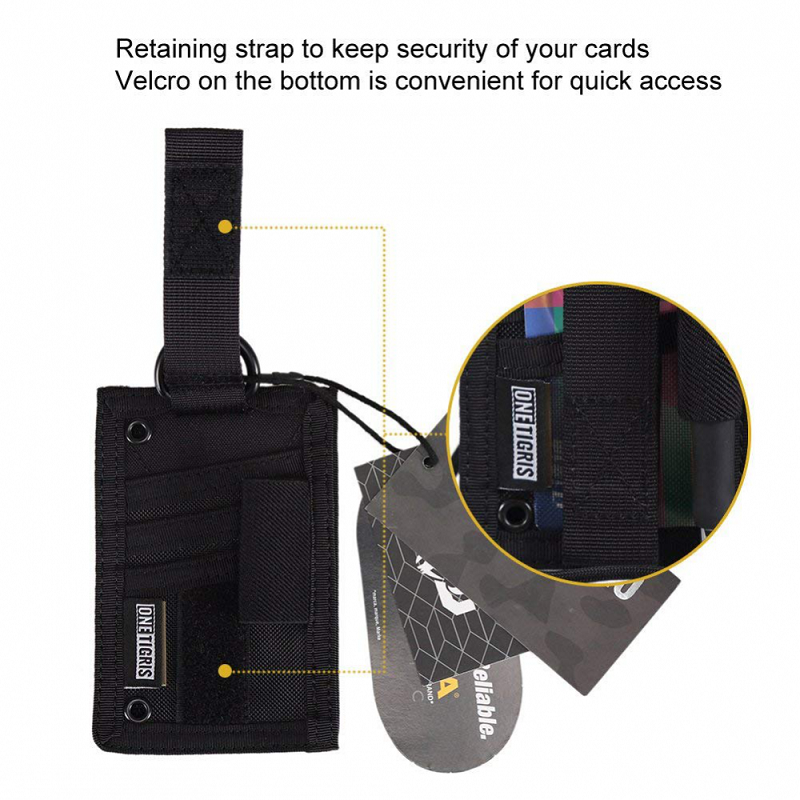 ONE TIGRIS SHOT PUT ID CARD HOLDER - SHADOW GREY