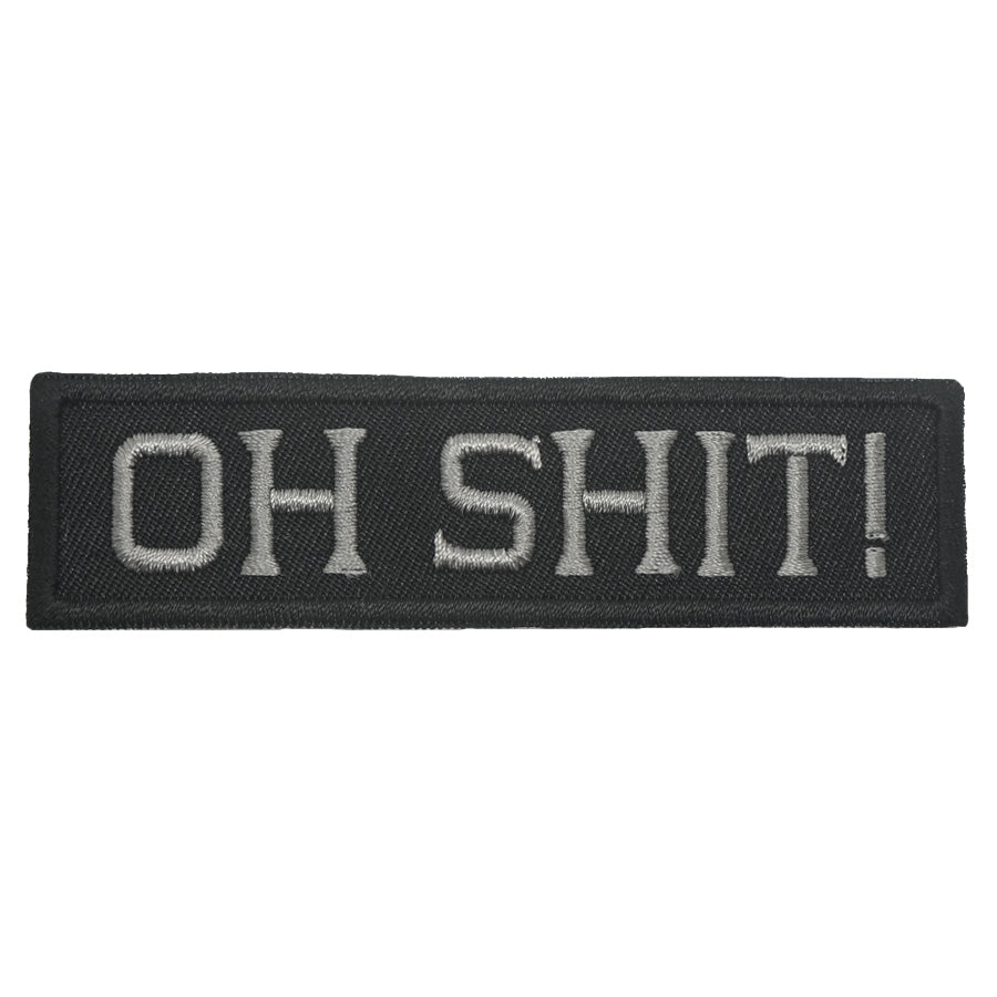 OH SHIT PATCH - BLACK FOLIAGE