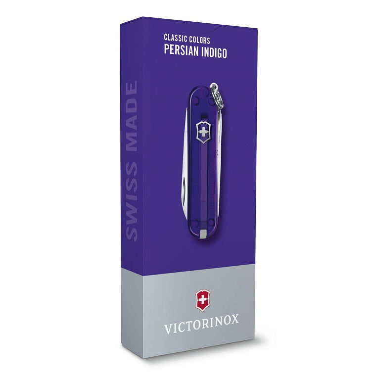 VICTORINOX CLASSIC SD TRANSPARENT, 58MM - PERSIAN INDIGO