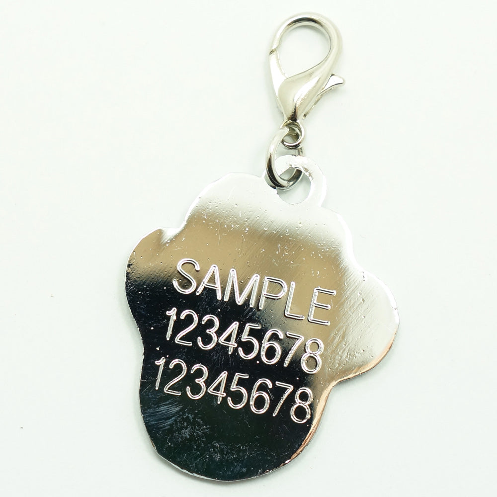 PAW SHAPED ZINC ALLOY PET TAG - 2019 VERSION