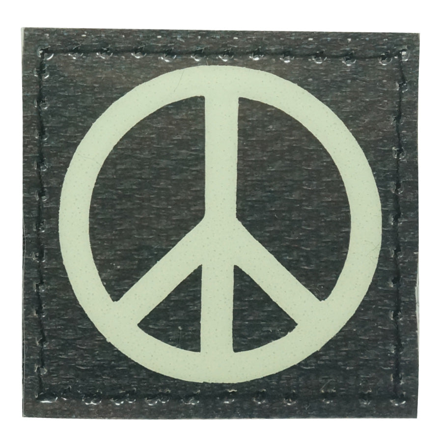 PEACE SIGN PATCH - GLOW IN THE DARK