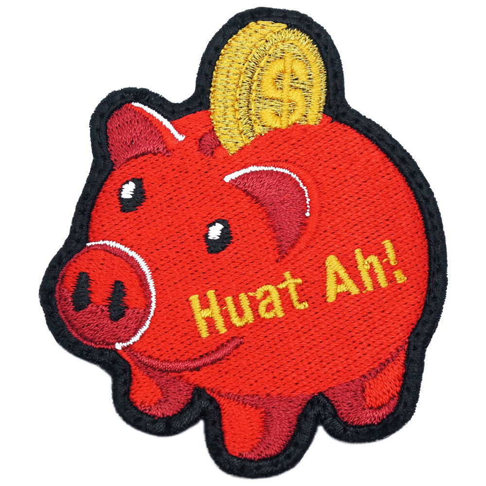 PIGGY BANK PATCH - CNY RED