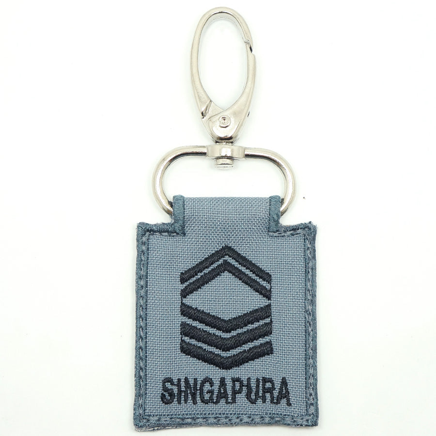 RSN / RSAF MINI RANK KEYCHAIN - 1SG (GRAY)
