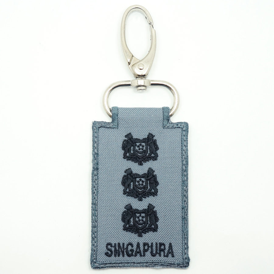 RSN / RSAF MINI RANK KEYCHAIN - COL (GRAY)