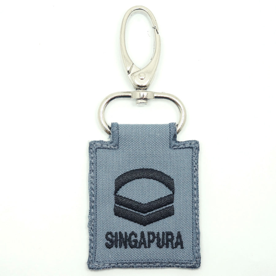 RSN / RSAF MINI RANK KEYCHAIN - CPL (GRAY)